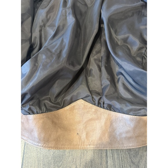 Vintage 1990s RUDY'S LEATHER JACKET WOMEN'S MEDIUM BROWN FRINGE MADE IN‎ MEXICO - Picture 11 of 13